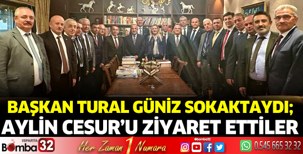 Başkan Tural ve oda başkanları Güniz Sokaktaydı