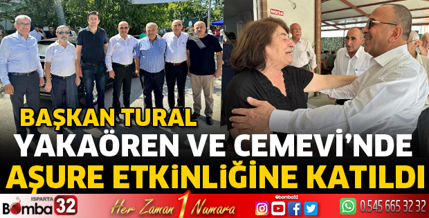 Baskan Tural, Yakaören ve Cemevi'nde aşure etkinliğine katıldı
