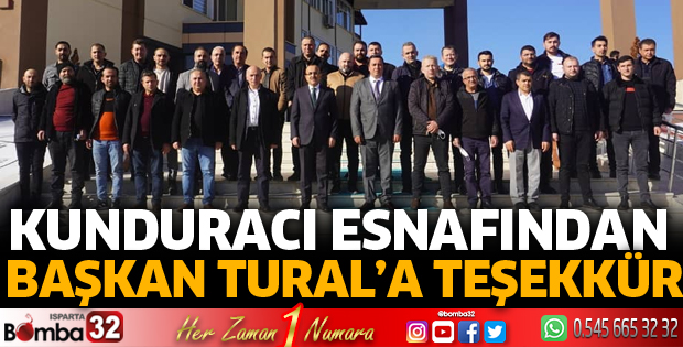 BAŞKAN TURAL’A KUNDURACI ESNAFINDAN TEŞEKKÜR