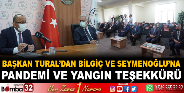 Başkan Tural’dan Bilgiç ve Seymenoğlu’na teşekkür