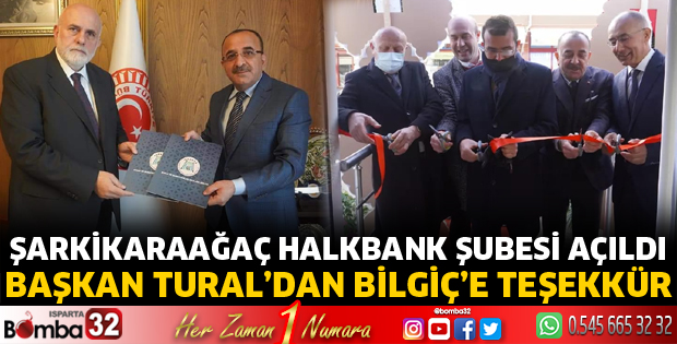 Başkan Tural'dan Bilgiç'e teşekkür