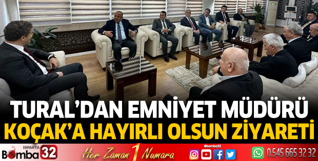 Başkan Tural'dan Emniyet Müdürü Koçak'a hayırlı olsun ziyareti