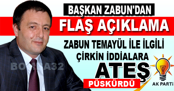 BAŞKAN ZABUN BOMBALADI
