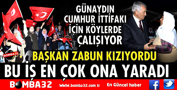 BAŞKAN ZABUN ÇOK KIZMIŞTI, EN ÇOK ONA YARADI