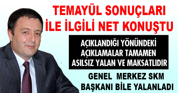 BAŞKAN ZABUN O PAYLAŞIMLARI YALANLADI!