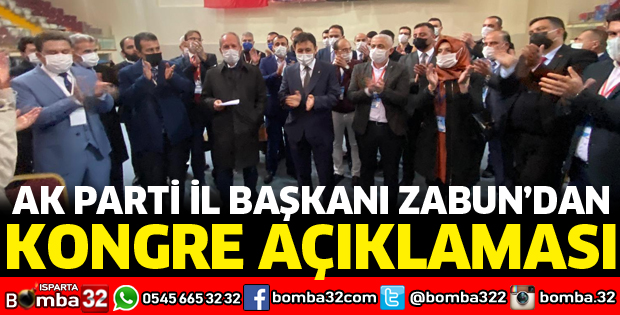BAŞKAN ZABUN'DAN KONGRE AÇIKLAMASI