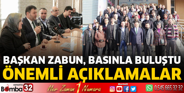 Başkan Zabun'dan önemli açıklamalar