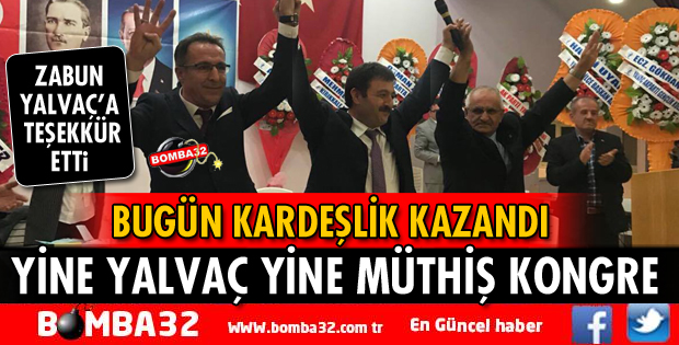 BAŞKAN ZABUN'DAN TEŞEKKÜR MESAJI
