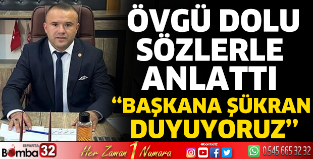 Başkana şükran duyuyoruz