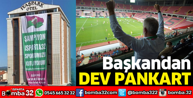 Başkandan dev pankart