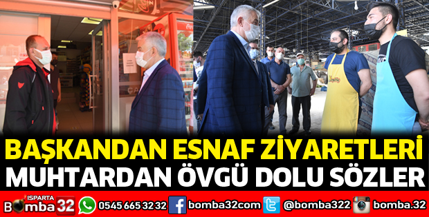 Başkandan esnaf ziyaretleri