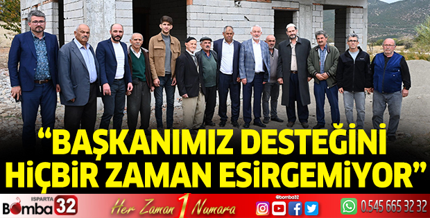 Başkanımız desteğini hiçbir zaman esirgemiyor