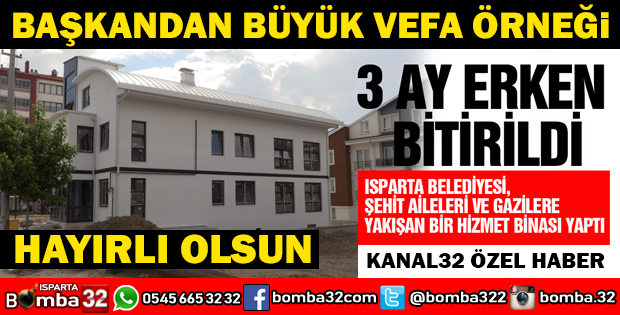 BAŞKANIN EN ANLAMI PROJESİ HAYATA GEÇTİ