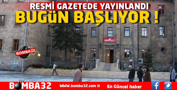 BAŞVURULAR BUGÜN BAŞLIYOR