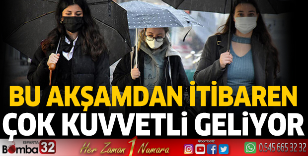 Batı Akdeniz bölgesi için kuvvetli yağış