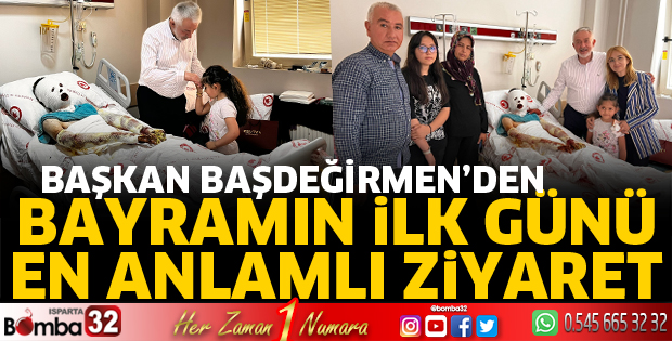Bayram ilk ziyaretini personellerine yaptı