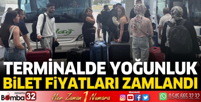 Bayram öncesi terminalde yoğunluk
