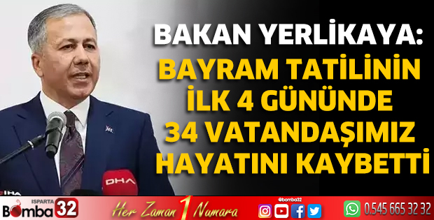 Bayram tatilinin ilk 4 gününde 34 vatandaşımız hayatını kaybetti