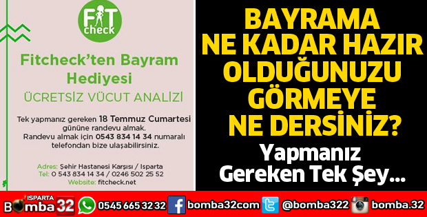 BAYRAMA NE KADAR HAZIR OLDUĞUNUZU GÖRMEYE NE DERSİNİZ
