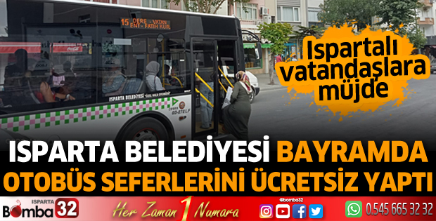 Bayramda otobüsler ücretsiz