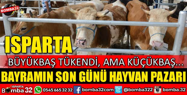 BAYRAMIN SON GÜNÜ ISPARTA HAYVAN PAZARI