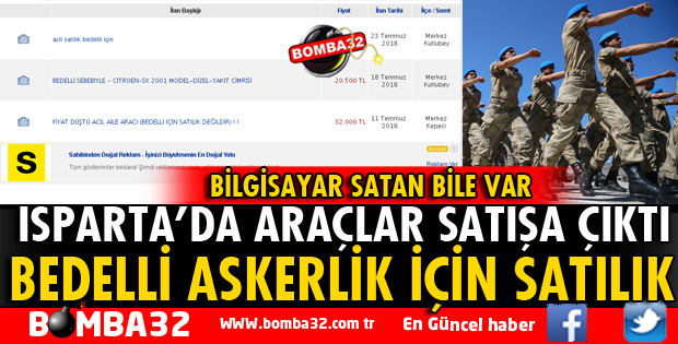 BEDELLİ İÇİN SATILIĞA ÇIKARDILAR