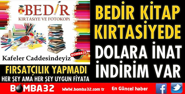 BEDİR KİTAP KIRTASİYEDE DOLARA İNAT İNDİRİM VAR