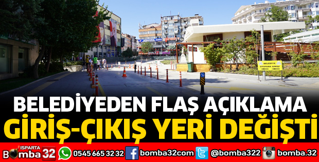 BELEDİYE ALTI OTOPARKI İLE İLGİLİ AÇIKLAMA