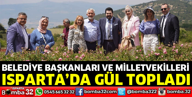 Belediye Başkanları ve Milletvekilleri gül topladı