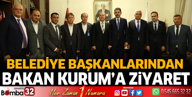 Belediye Başkanlarından Bakan Kurum'a ziyaret