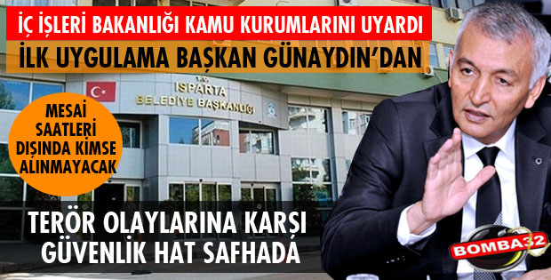 BELEDİYE GÜVENLİK TEDBİRLERİNİ ARTIRDI