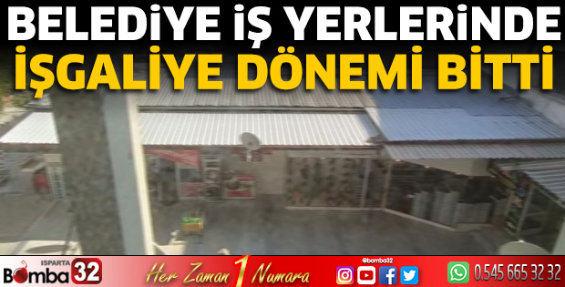 Belediye iş yerlerinde işgaliye dönemi bitti