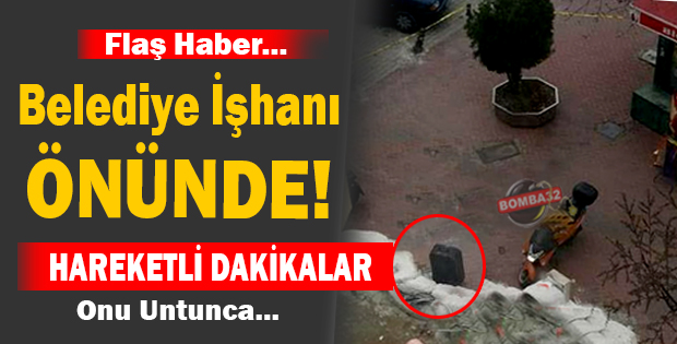 Belediye işhanı önünde Panik dolu anlar..