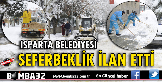 BELEDİYE KARLA MÜCADELEDE SEFERBERLİK İLAN ETTİ