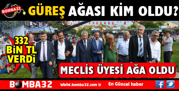 BELEDİYE MECLİS ÜYESİ GÜREŞ AĞASI OLDU