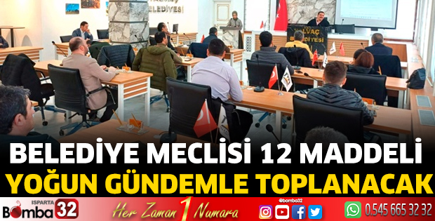 Belediye Meclisi yoğun gündemle toplanacak
