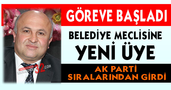 Belediye Meclisi’nde yeni üye