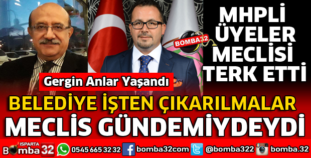 BELEDİYE MECLİSİNDE GERGİN ANLAR YAŞANDI