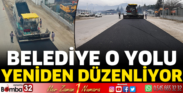 Belediye o yolu yeniden düzenliyor