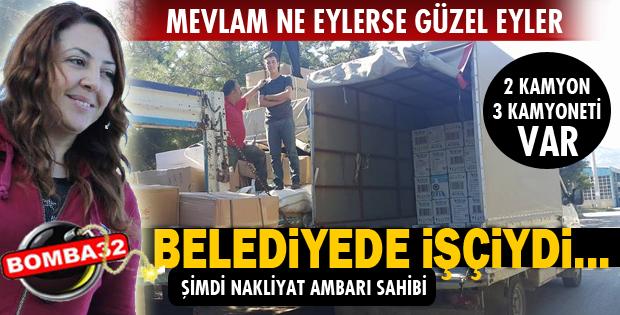 BELEDİYEDE ÇALIŞIYORDU....