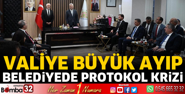 Belediyede protokol krizi