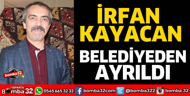 BELEDİYEDEN AYRILDI