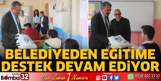 Belediyeden eğitime destek devam ediyor