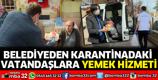 Belediyeden karantinadaki vatandaşlara yemek hizmeti