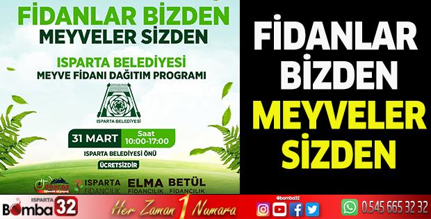 Belediye'den Vatandaşa Ücretsiz Fidan 