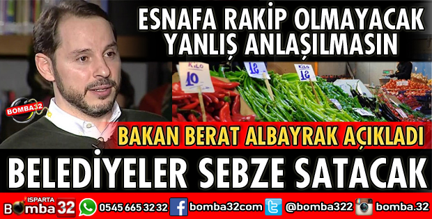 BELEDİYELER SEBZE SATIŞINA BAŞLAYACAK