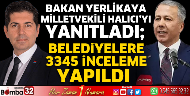Belediyelere 3345 inceleme yapıldı