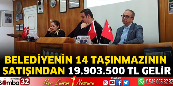 Belediyenin 14 taşınmazı satıldı