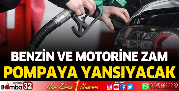 Benzin ve motorine zam