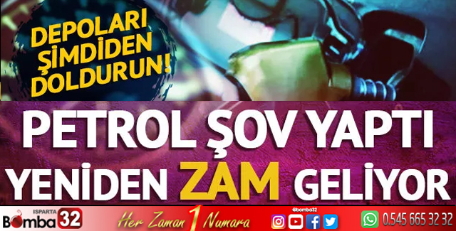 BENZİNE ZAM GELİYOR